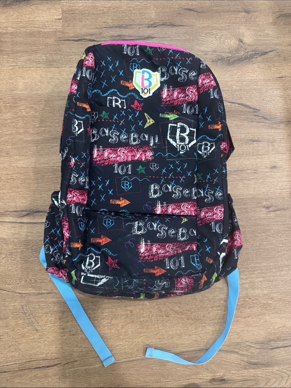 Baseball 101 Chalkboard Kids Backpack